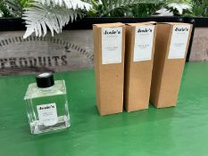 3no. Boxed Reed 50ml Natural Diffusers Hops & Herb Garden, Complete With 200ml Lime Leaf & Ginger