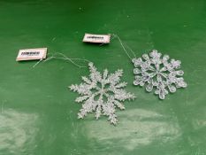 20no. Snowflake Hanging Decorations, Styles Vary, Combined RRP: £59.80 Inc. VAT
