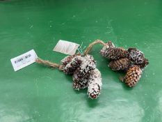 15no. Approx. Pinecone Hanging Decorations