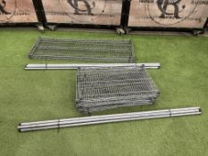 2- Tier Stainless Steel Racking 1360 x 450 x 1400mm, 5-Tier Stainless Steel Racking 760 x 460 x