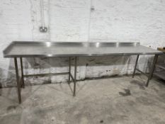 Stainless Steel Single Tier Preparation Table 3010 x 750 x 970mm