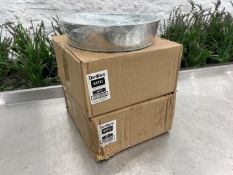 Boxed & Unused 12no. Genware Galvanised Steel Serving Bowls