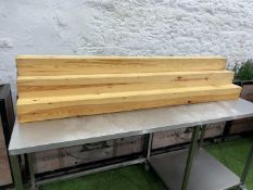 Timber 3-Tier Bar Stand 1850 x 350 x 350mm