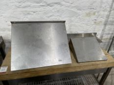 3no. Stainless Steel Wall Mounted Shelves Sizes Vary
