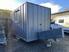 Portable Welfare Cabin with Canteen Room & Toilet, Vemer MGTP 6000 SS LA Generator 8,912 Hours, 8 ft