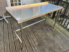 Stainless Steel 2-Tier Preparation Table, 900mm High, Please Note: The Purchaser is Required to