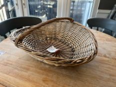 Wicker Basket as Lotted , Please Note: The Purchaser is Required to Remove this Lot from Its