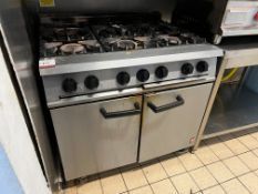 Falcon Dominator 6-Burner Gas Oven, 900mm Wide, , Please Note: The Purchaser is Required to Remove