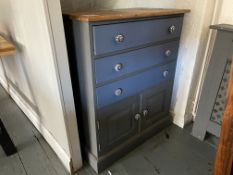 3 Draw Timber Dresser as lotted Approx. 760 x 430 x 910mm , Please Note: The Purchaser is Required