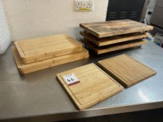 9no. Timber Display Boards , Please Note: The Purchaser is Required to Remove this Lot from Its