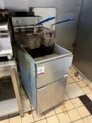 Hamoki GF90 Twin Basket Deep Fat Fryer, 390mm Wide, Gas , Please Note: The Purchaser is Required