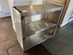 Stainless Stee 2-Tier Heated Display Counter , Please Note: The Purchaser is Required to Remove this