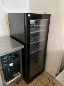 HAIER Temperature Controlled Wine Fridge, 500 x 580 x 1270mm , Please Note: The Purchaser is