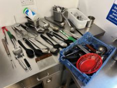 Quantity of Kitchen Utensils as Lotted , Please Note: The Purchaser is Required to Remove this Lot