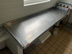 Stainless Steel Work Top, 1800 x 600mm , Please Note: The Purchaser is Required to Remove this Lot