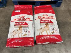 2no. Royal Canin Medium Adult Dog Food, 15kg