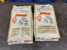 2no. Simpsons Premium Chicken & Brown Rice Puppy Dog Food, 12kg