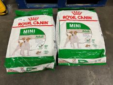2no. Royal Canin Mini Adult Dog Food, 8kg
