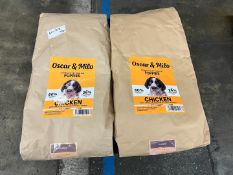 2no. Oscar & Milo Chicken Puppy Dog Food, 12kg