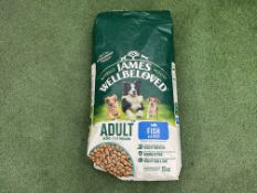 James Wellbeloved Fish & Rice Adult Dog Food 15kg