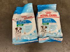 2no. Royal Canin Mini Puppy Dog Food, 4kg