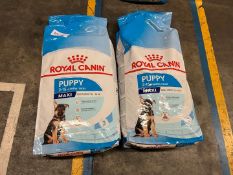 2no. Royal Canin Maxi Puppy Dog Food, 15kg, Damage to 1no. Bag