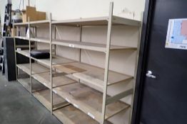Lot of (3) Sections EZ-Rect Shelving.