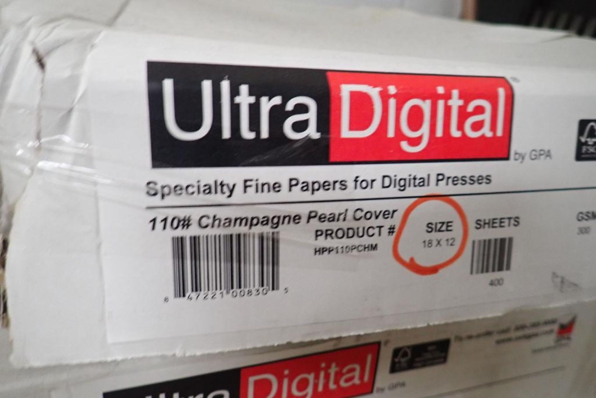 Lot of Approx. (12) Cases Asst. Size Ultra Digital Specialty Paper for Digital Presses. - Image 6 of 13