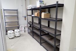 Lot of (5) Sections Metal Shelving.