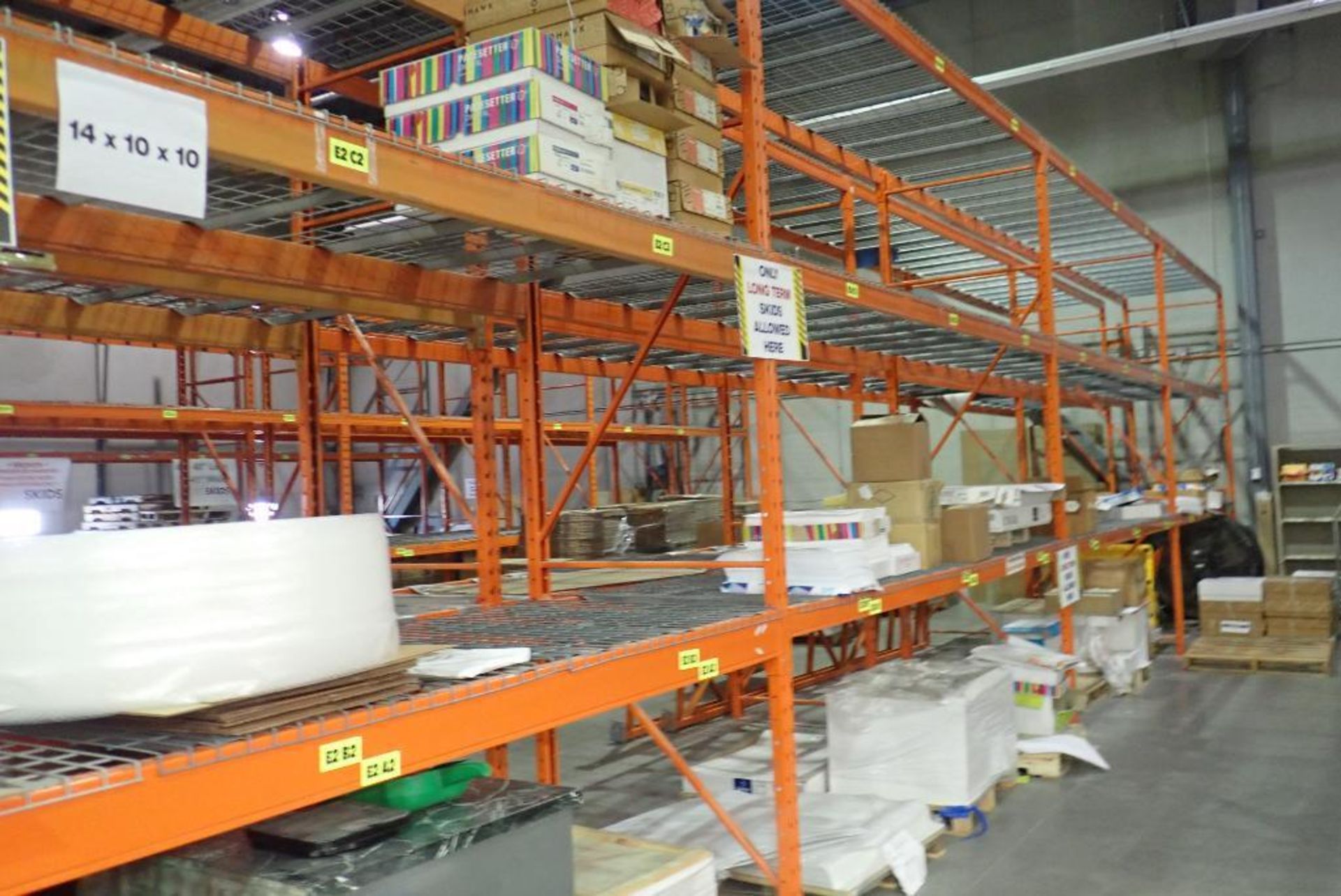 Lot of (10) Sections 12'Lx42"W Pallet Racking. - Image 2 of 5