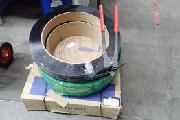 Lot of (3) Rolls Nylon Banding and Tensioner.