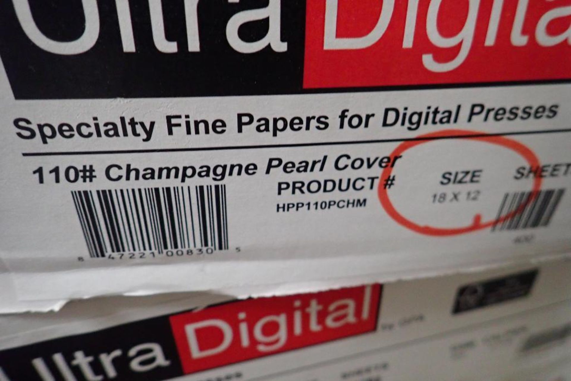 Lot of Approx. (12) Cases Asst. Size Ultra Digital Specialty Paper for Digital Presses. - Image 11 of 13