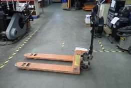 Narrow Isle 5,500lbs Capacity Pallet Jack-48" Forks -USING FOR LOADOUT-NO REMOVAL UNTIL FEB 15/23.