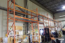 Lot of (5) Sections 16'Hx12'Lx42"W Pallet Racking.