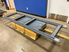 Lot of (2) Sections of 96" X 48" 24" EZ-Rect Shelving