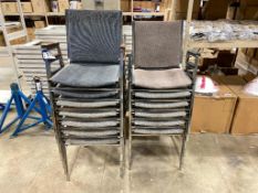 Lot of (13) Asst. Stacking Chairs