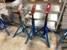 Lot of (3) Asst. V-Head Pipe Stands