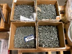 Lot of (4) Boxes of Asst. Hex Screws