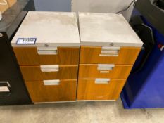 Lot of (2) 3-Drawer Vertical Filing Cabinets