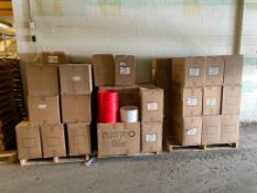 Lot of (3) Pallets of Pail Lids, Jars, etc.