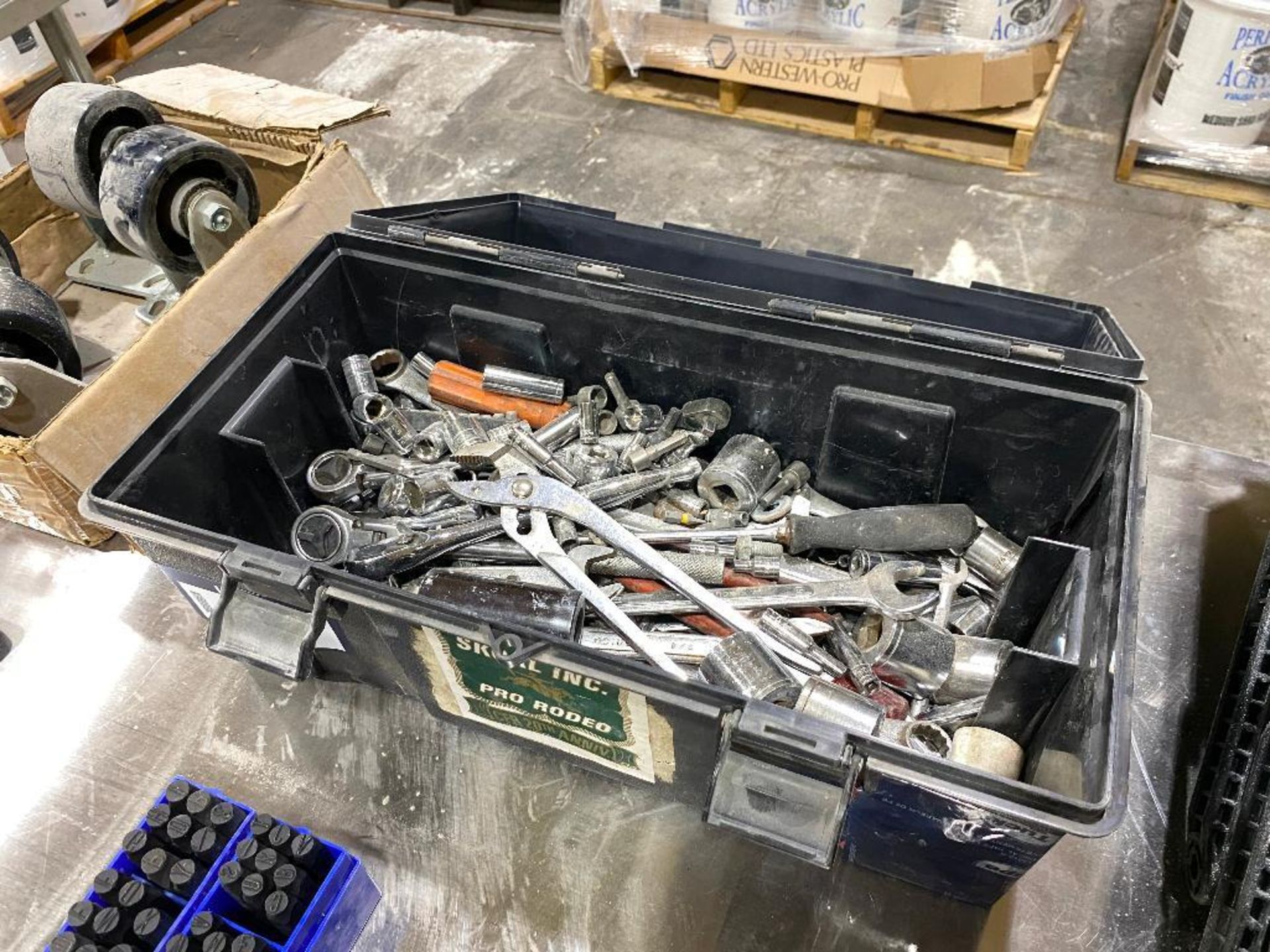 Tool Box w/ Asst. Wrenches, Sockets, Ratchets, etc. - Image 2 of 3