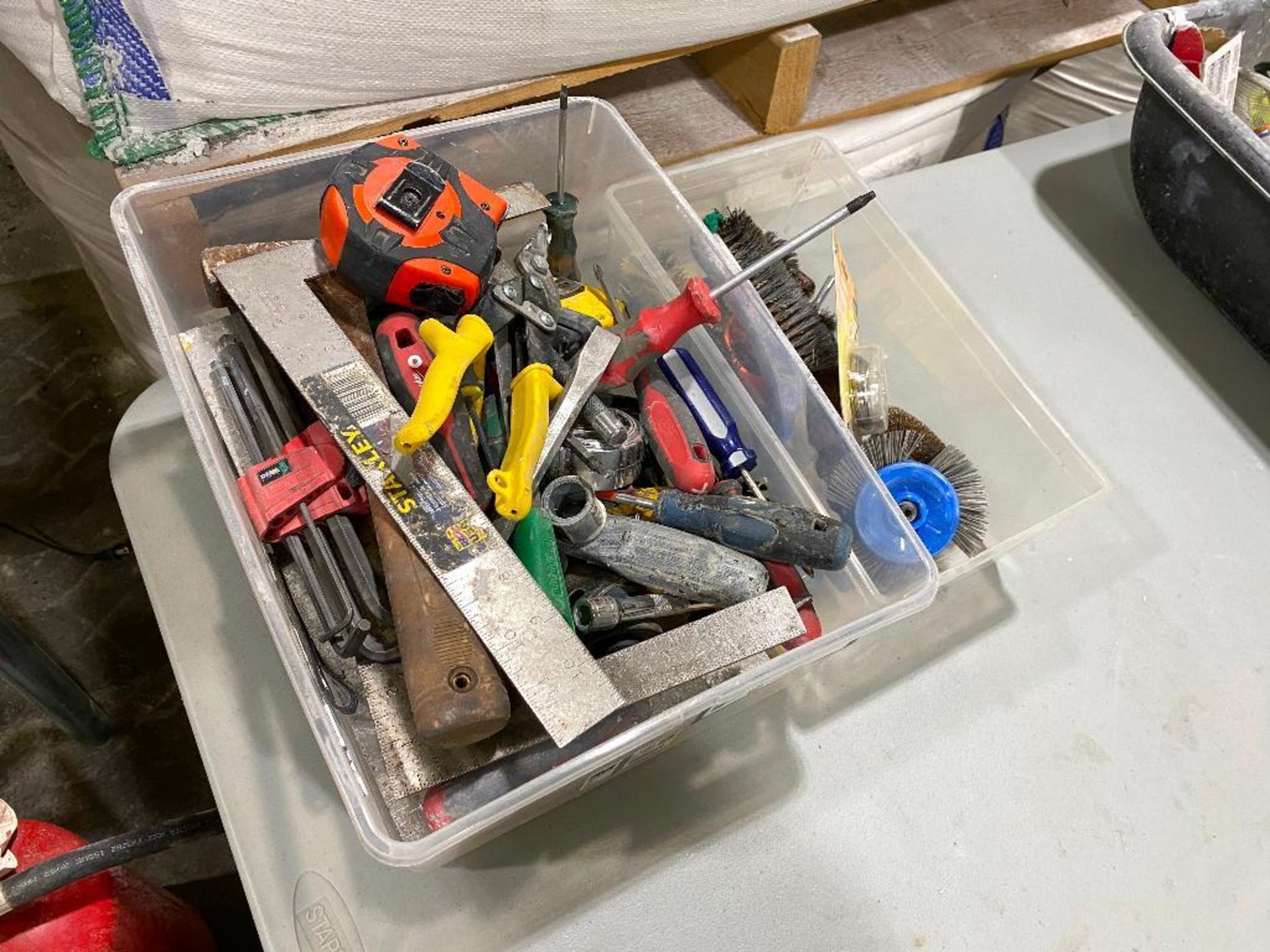 Lot of Asst. Tools including Snips, Squares, Screw Drivers, Tape Measure, etc. - Image 3 of 3