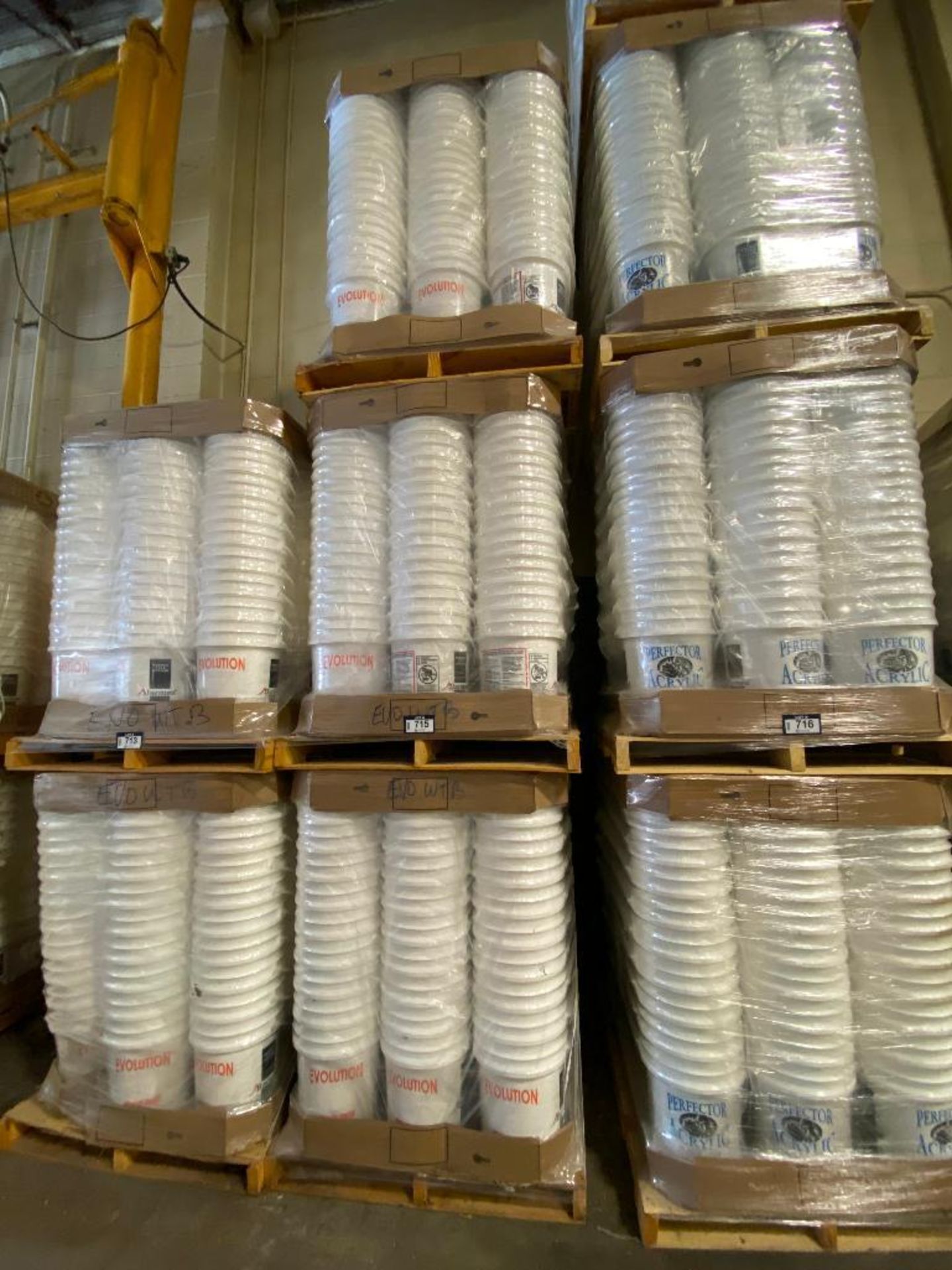 Lot of (3) Pallets of Asst. Empty Pails