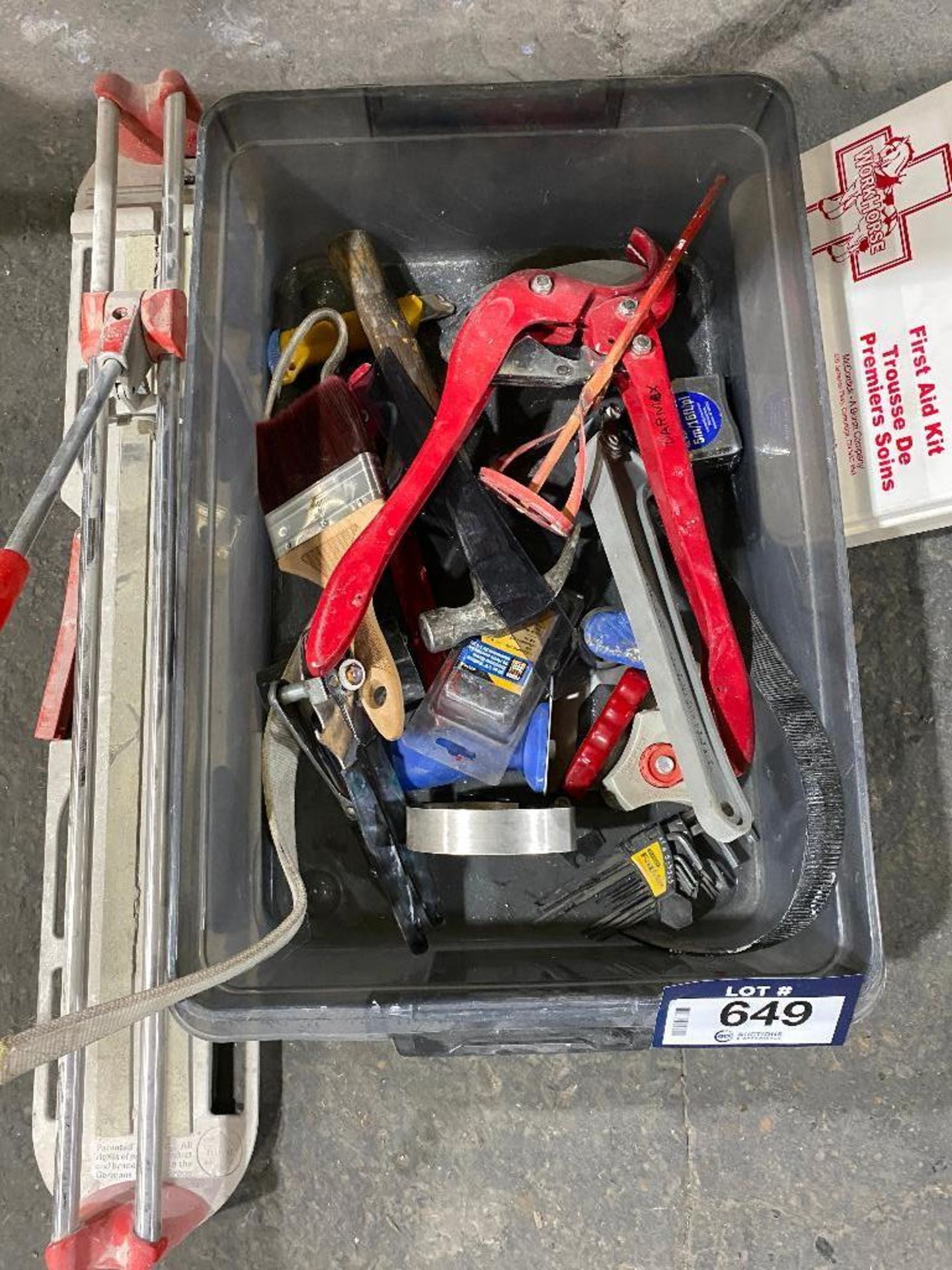 Lot of Asst. Tools including Filter Wrenches, Hammer, Tape Measure, etc. - Image 3 of 3