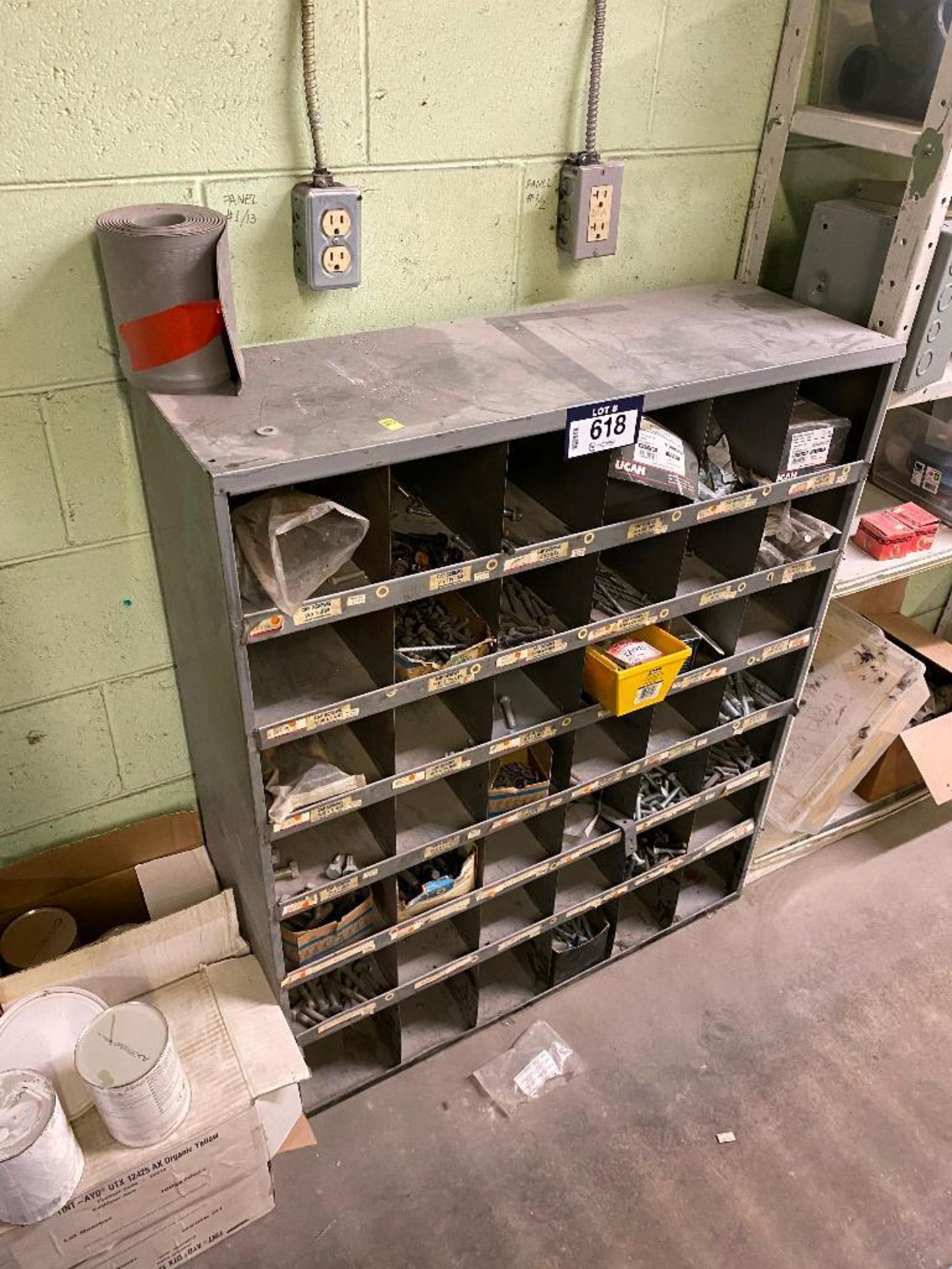 42-Compartment Parts Bin w/ Asst. Fasteners, etc. - Image 2 of 2