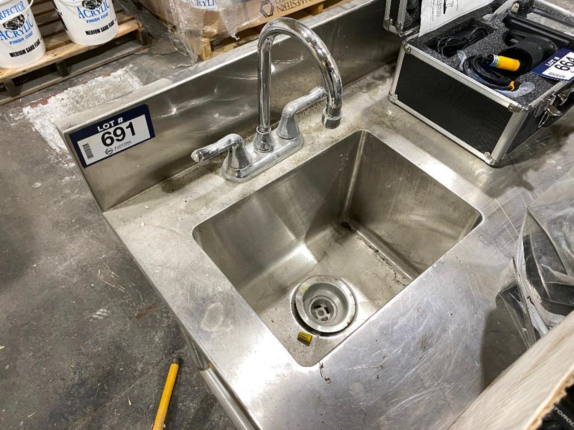 42" X 36"" Stainless Steel Table w/ Sink - Image 3 of 3