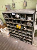 42-Compartment Parts Bin w/ Asst. Fasteners, etc.