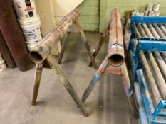 Lot of (2) Steel Pipe Stands