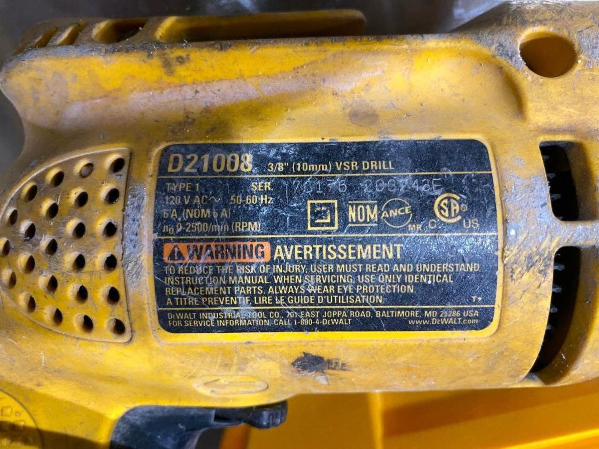 DeWalt D21008 3/8" VSR Drill - Image 3 of 3