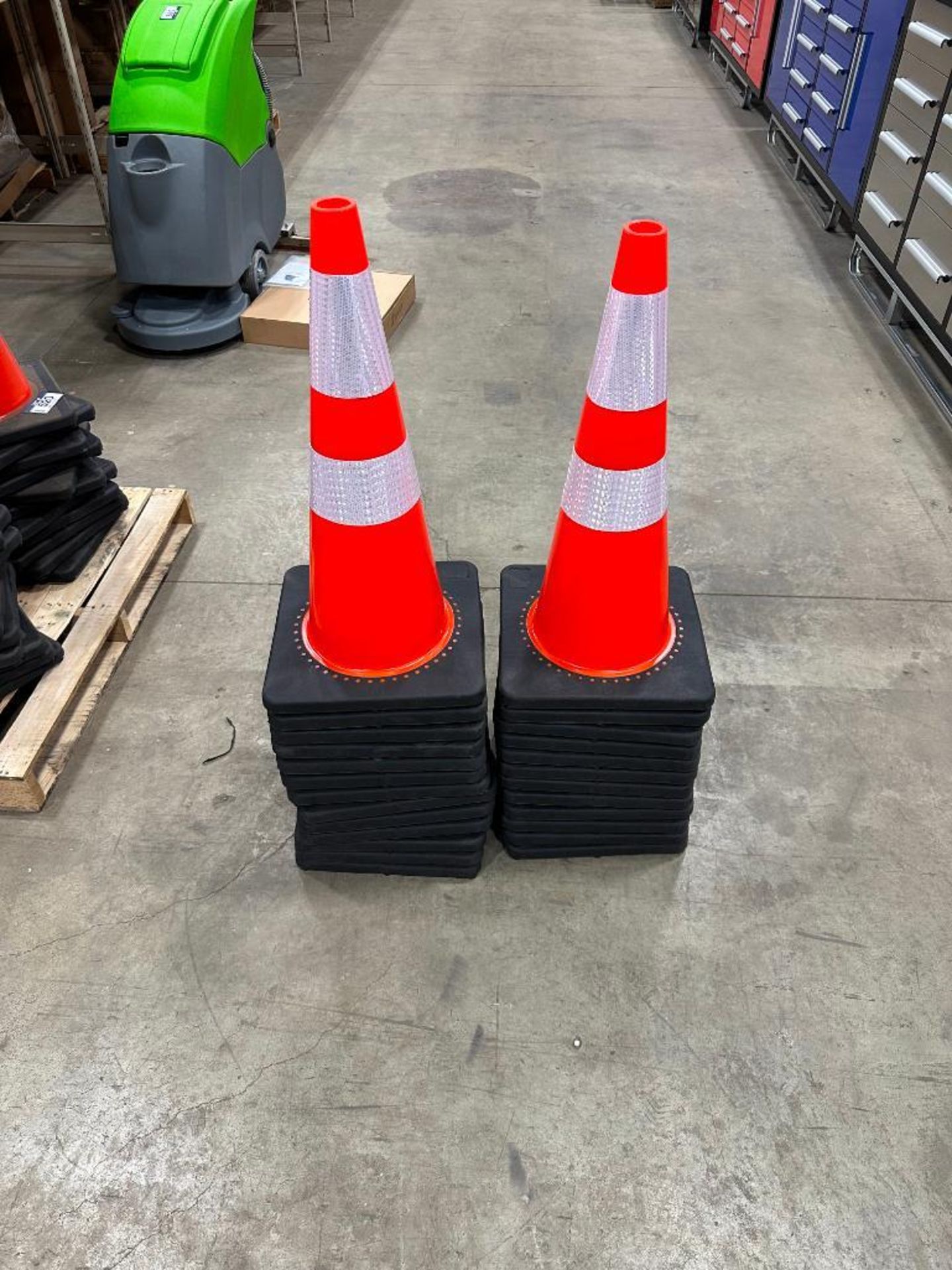Lot of (25) 28” Heavy Duty Reflective Traffic Cones - Image 2 of 2